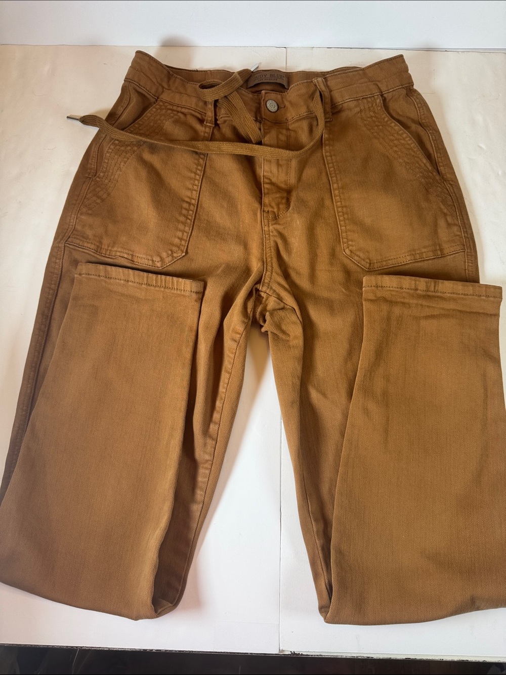 Judy Blue Caramel Brown Utility Chinos